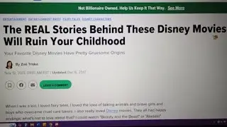 The REAL Stories Behind These Disney Movies Will Ruin Your Childhood