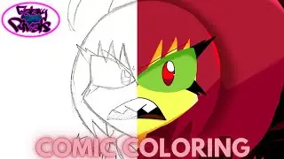 Galaxy Rivals - Coloring Of Comic #4 (