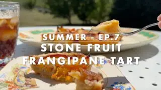 Stone fruit & frangipane tart