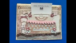 Typewriter Handmade Birthday Greeting Card! #shabbychic
