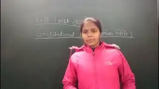 LLB,First year,Constitutional law