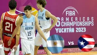 FIBA U16 Americas Championship 2023 | PUERTO RICO vs ARGENTINA | Game Highlights | FELIPE QUINONES