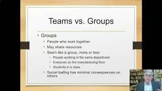 Teams vs  Groups