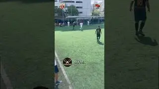 Goal behind the defender