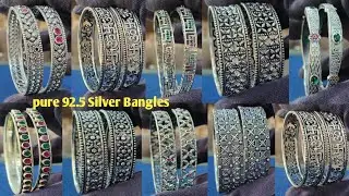 Популярные дизайны серебряных браслетов #bangles #kangana #silver #jewellery #jewelry #new #viral...