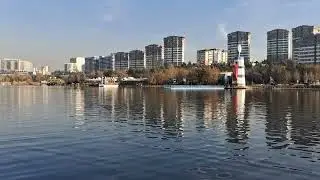Peaceful Riverside Retreat (90 Minutes) - 4K Real Footage: G&ouml;ksu River Static Loop