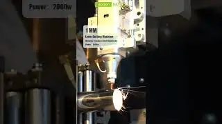 2000W laser cutting machine cutting 1mm stainless steel pipe. #datolaser #cnc #dato #machine