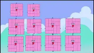 NUMBERBLOCKS SQUARE CLUB ADDITION | ADD TWELVE BIG SQUARE NUMBERS | #educationalfunblocks