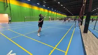 BADMINTON 1v2 drill Daniel vs Jane/Janet @BintangFremont 01042025
