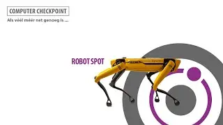 Robothond komt op televisie in VTM nieuws | Robot Center Computer Checkpoint