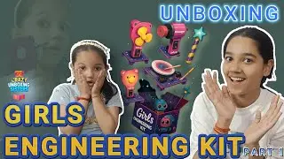 Girls Engineering Kit 🧑&zwj;🏭Unboxing | Bhavu n Siya Build Something 😎#diy #viralvideo#diy #education