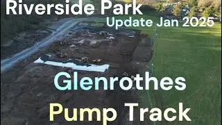 Glenrothes Pump Track Riverside Park 4k DJI Drone Update Jan 2025
