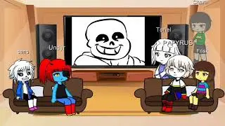 Реакция undertale персонажей на видео (Gacha Club) [8/