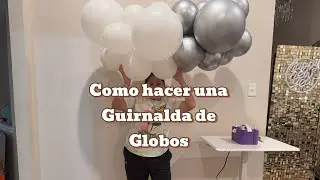 Making a balloon garland
