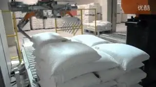 Flour robot palletizing
