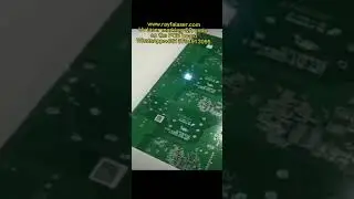 UV laser marking QR code on the PCB board