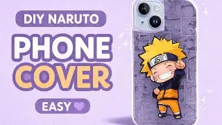 DIY Naruto Inspired Phone Cover | Easy Anime Phone Case Design  #EasyCrafts #craft @artbysheetal33 