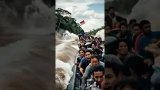 BOAT DISASTER on Raging River | Passengers Fight for Survival! #shorts #epicdisaster
