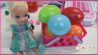 Learning Colors | Animals | Baby Doll Play Surprise Eggs | Frozen Toys l Global Toys Review|