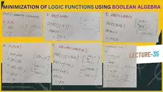 Minimization of Logic Functions using Theorems|Simplification of Boolean Expressions using Theorems|