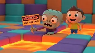 Minecraft Tiny Zombie Fell in Lava 🧟&zwj;♂️🌋 | Funny Toddler Song | Kids Rhymes