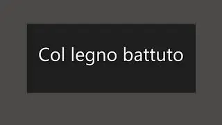 Col legno battuto violonchelo