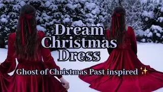 Making My Dream Red Velvet Christmas Dress