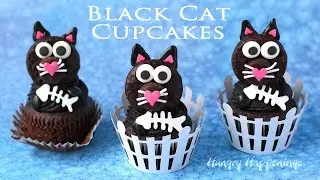 Black Cat Cupcakes - Fun Halloween Treats