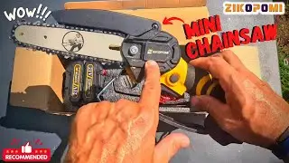 Cordless 6 Inch Mini Chainsaw Amazon - Unboxing/Review