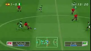 ワールドサッカー 実況ウイニングイレブン3: World Cup France ' 98 - Cup Mode - World Cup 98 - Spain #1 (Group League)