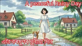 A Peaceful Rainy Day/GHIBLI video/#ghibli #cartoon #assamesestory #banglacartoon #banglagolpo