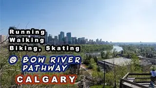Walking at Bow River Pathway Calgary