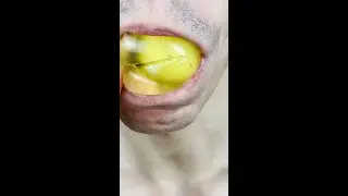 ASMR Drink Egg in plastic bag Eating sounds #shorts