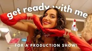 how I get ready for a show as a cruise ship dancer! - skincare + makeup tutorial 💄⭐️🎀