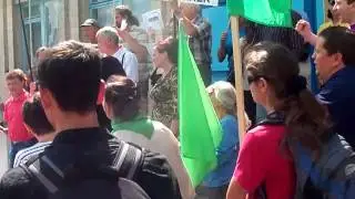 Shell go home! жители села прогнали Шеловцев и сланцевый газ 06.2013