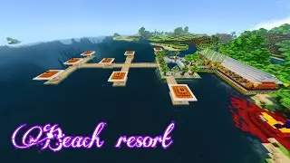 How to make beach resort design in minecraft 2021|Eric Gaming