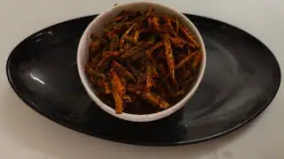 Air fry Chatpati crispy bhendi 