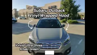 How to Vinyl Wrap Your Car Hood | VVivid Ultra Gloss Khaki Green