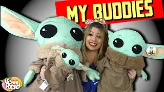 THIS NEW GROGU (Baby Yoda) Is HUGE! Pillow Buddy Plush REVIEW & COMPARISON - Small, Medium, & JUMBO