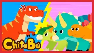 &iquest;Podr&aacute; ser Tiranosaurio el Dinosaurio m&aacute;s fuerte? 🦖| Canciones Infantiles | #ChitaB&uacute;