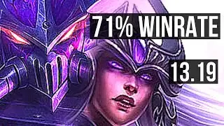 KASSADIN vs SYNDRA (MID) | 71% winrate, 8/1/4, Legendary | TR Grandmaster | 13.19