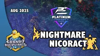 NightMare vs Nicoract - PvT | Platinum StarCraft 2 League August 2025 | Monthly SC2 Tournament