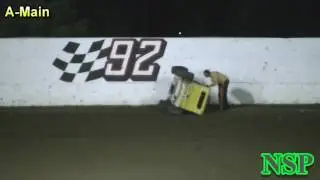 July 29, 2017 Shane Youngren PHRA Dwarf Car Flip Grays Harbor Raceway
