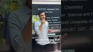 BUP FST Admission course  2026