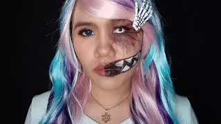 Half Human and Hollow | Cosplay | Anime | Half Monster Halloween Makeup