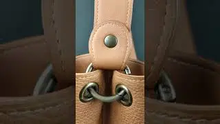 Sac seau en cuir artisanat made in France