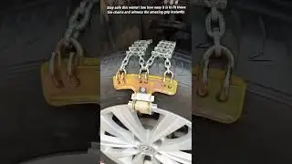 How quickly can you install anti-slip tire chains for traction.
