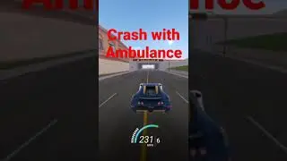 Drive for speed simulator | Bugatti veyron crashed with a ambulance at high speed.