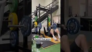 Barbell floor press #fitness #training #football #soccer #basketball #strength