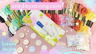 🛒Cachets de cire Punch Needle Point de croix #onedaysaving #scrap #loisirscreatifs #waxseal #diamond
